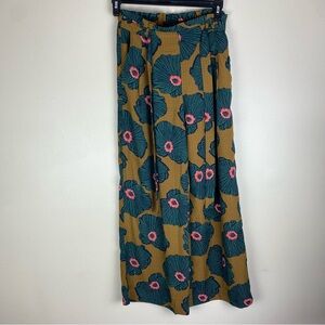 Skies Are Blue Wide Leg Floral Pants Size S Small Womans Trousers Bohemian Flowy